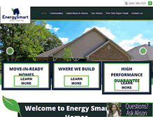 Tablet Screenshot of energysmartnewhomes.com
